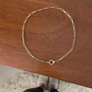 Gorjana 18k gold plated Parker chain necklace 18 inches